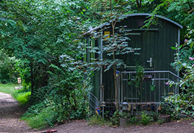 Bauwagen der Gruppe Baumtänzer